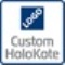 Custom HoloKote - нанесение на карту тонкого защитного покрытия, имеющего эксклюзивный голографический узор. В качестве узора может использоваться рисунок, текст или логотип клиента.