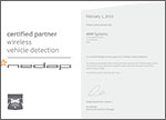 Сертификат Nedap IS. Беспроводные системы обнаружения транспортных средств Сертификат Nedap IS. Беспроводные системы обнаружения транспортных средств