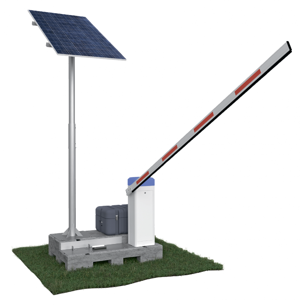 ELKA Solar автономные шлагбаумы на солнечных батареях